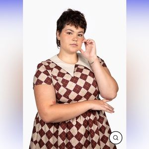 DAGGER DRESS SALTINE ARGYLE Tuesday of California Tuesday Bassen of Los Angeles